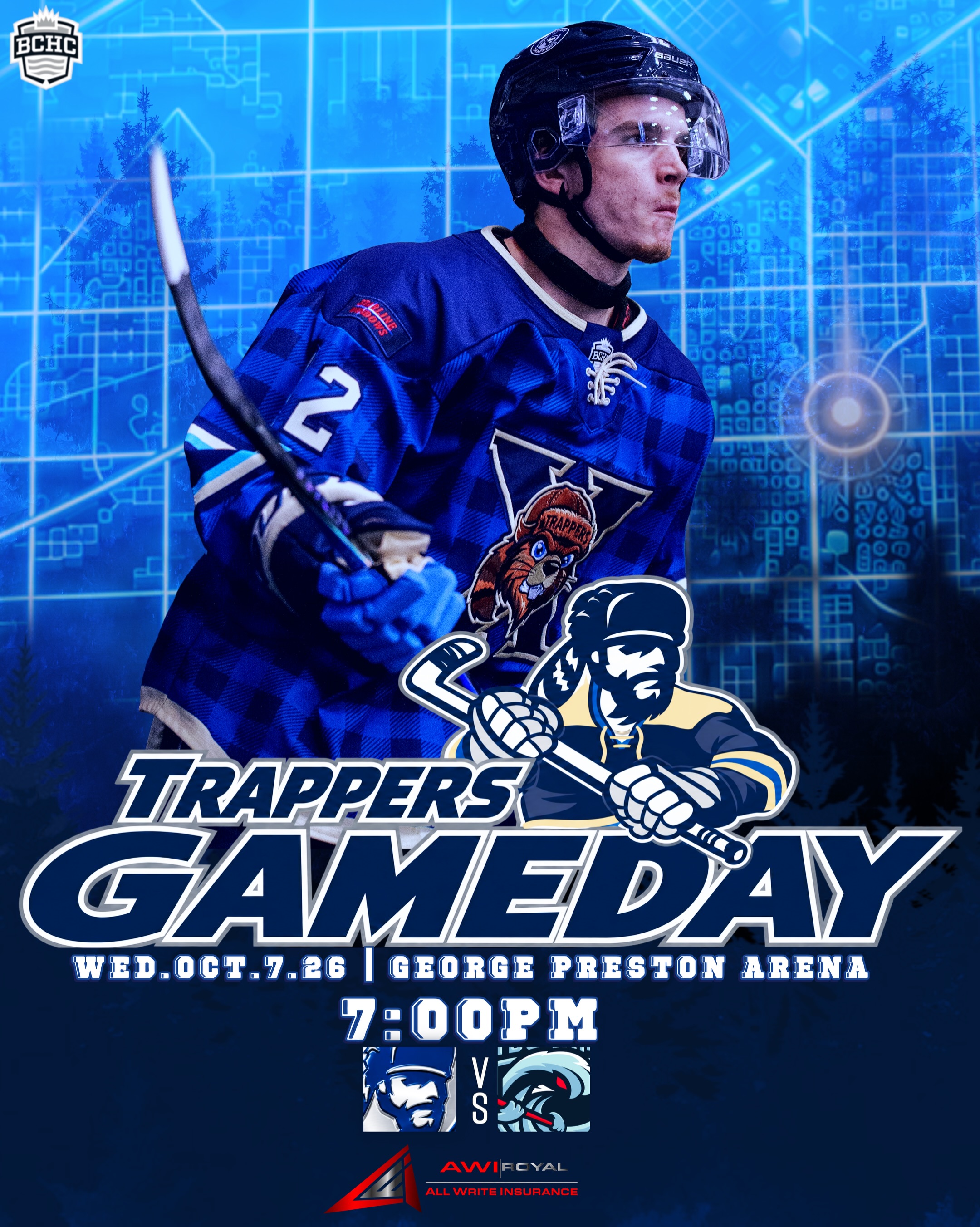 Trappers host the Coastal Tsunami tonight for a mid-week rematch of Friday’s Trappers 5-1 victory! Puck drop is 7:05pm

📍George Preston Arena
📺 @flohockey
🎟️ @showpassevents 
🕕7:05pm

Go Trappers Go! 

#defendthefort #rolltrapps #trapphouse