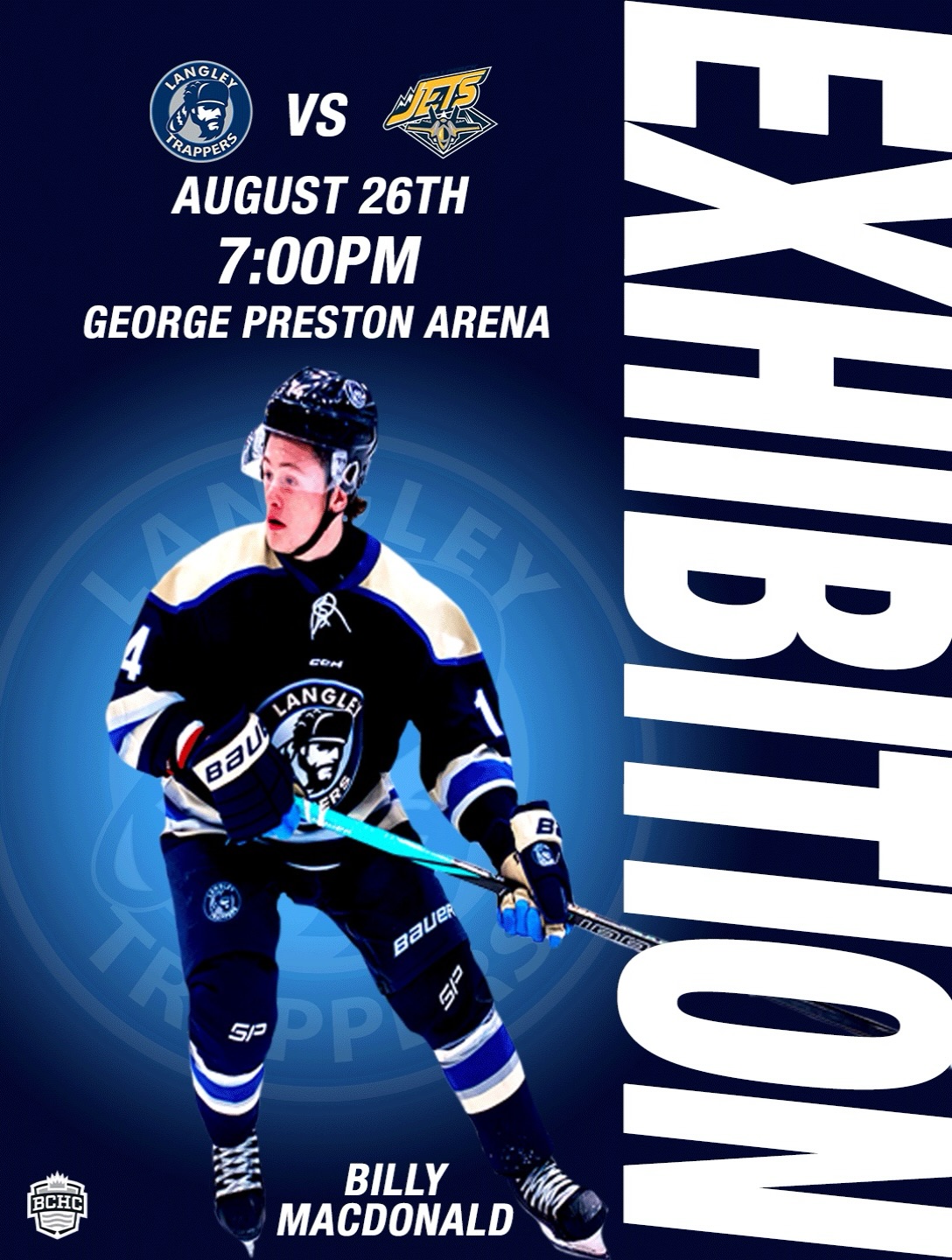 It’s a Langley Trappers game day!🚨🚨

The Trappers host the Chilliwack Jets at 7:00pm at George Preston Arena in game 2 of 7 exhibitions. 

Game entry is by donation at the door. We’ll see you tonight!

Go TRAPPERS Go! 

#rolltrapps #defendthefort #trapphouse