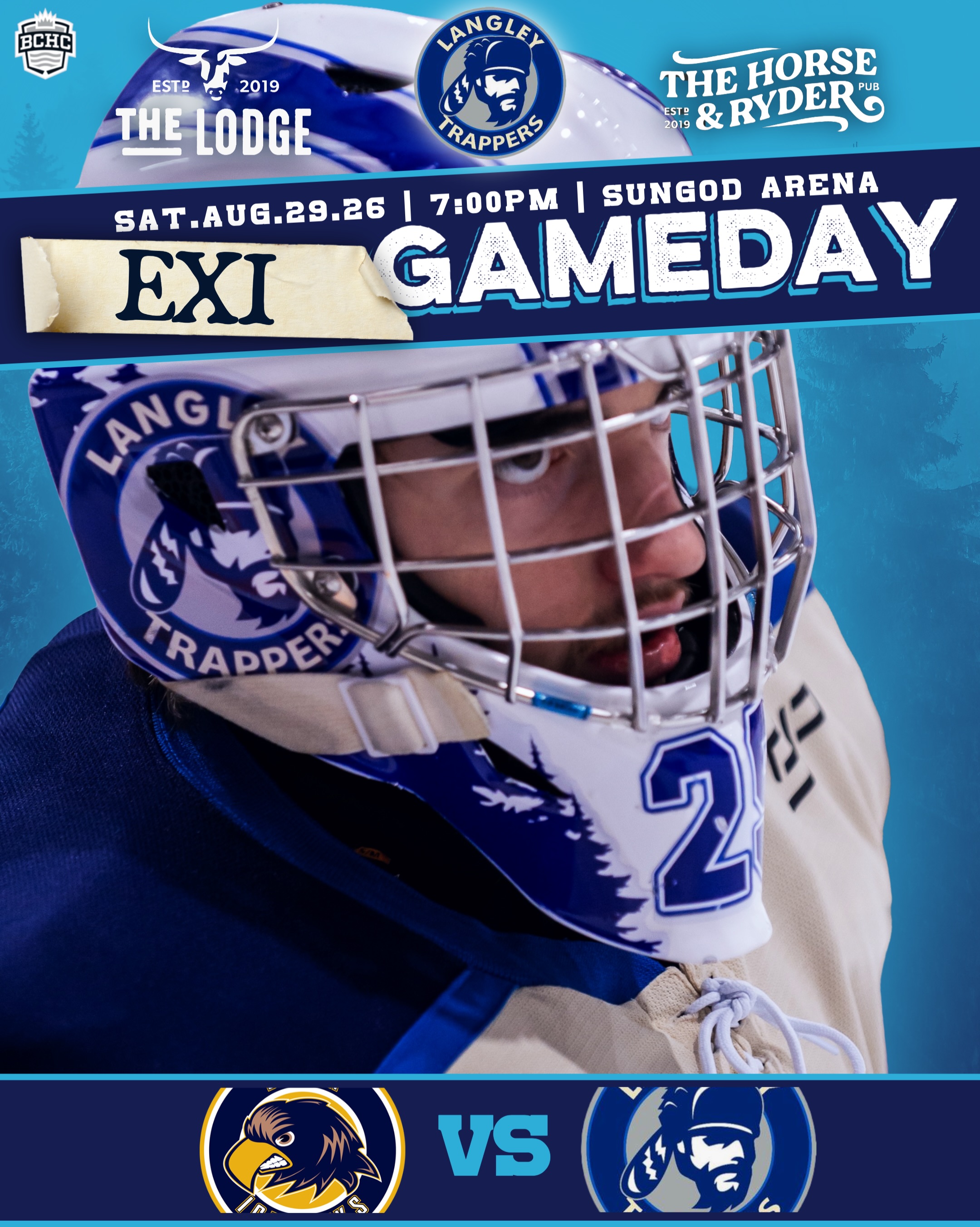 It’s a Langley Trappers game day!🚨🚨

The Trappers visit the Delta Ice Hawks at Sungod Arena at 7:00pm in game 3 of 7 exhibitions. This is a back to back weekend for the Trappers who host the Ice Hawks tomorrow afternoon at George Preston Arena.

Go TRAPPERS Go! 

#rolltrapps #defendthefort trapphouse