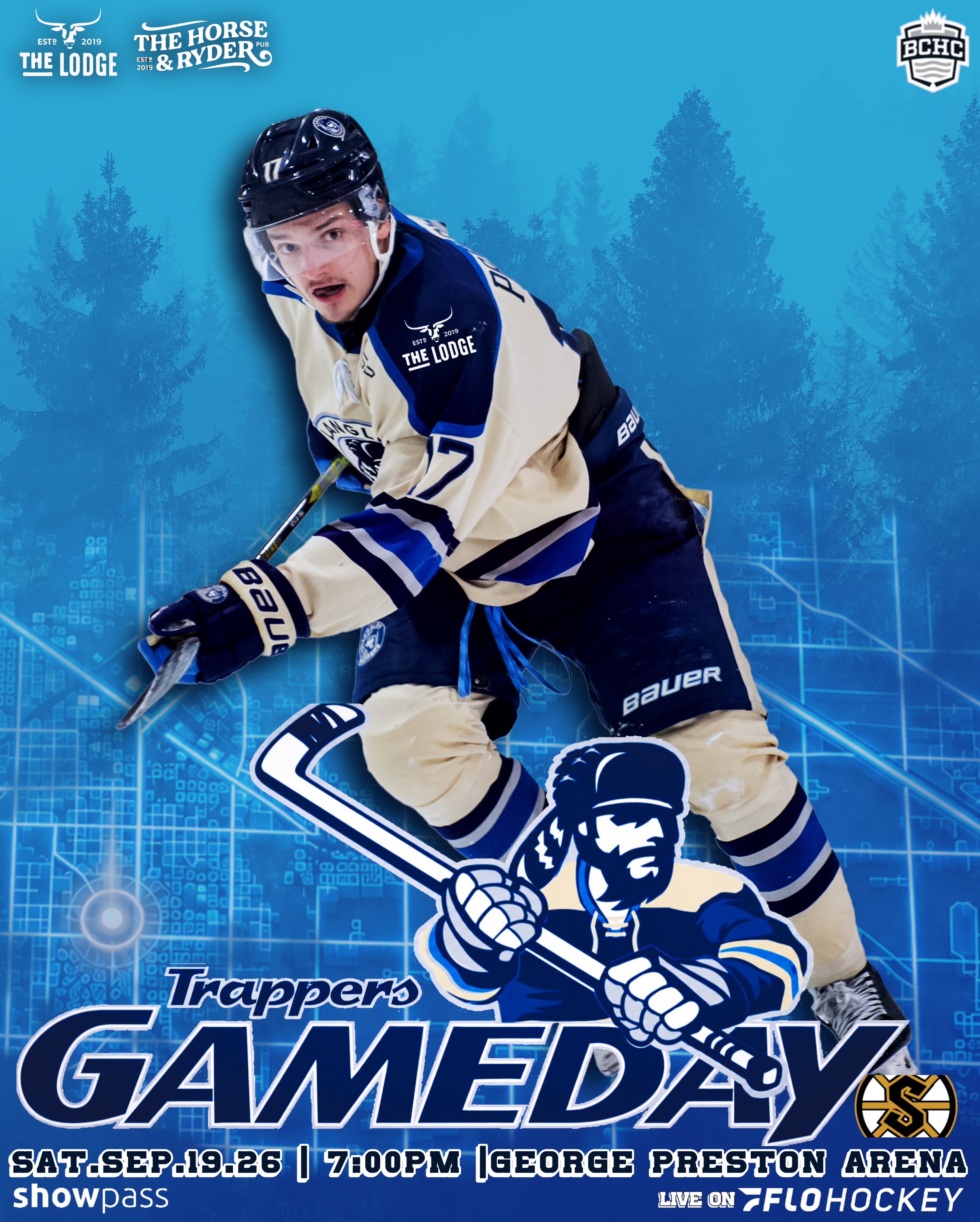 The Langley Trappers host the Burnaby Steelers in game 1 of the 2026-2027 season! 🚨🚨

This is also the first #FrontierCup game of the season with points on the line. 

Game time is 7:05 mo pm at George Preston Arena.

📢📢Tickets available at www.showpass.com

Reminder there are no In-And-Out privileges. Leaving the arena during the game will result in the necessary purchase of a second ticket. There is also no outside food and drink allowed in the facility. 

The Horse & Ryder Pub will be serving the Southside decks and tables!

📺 @flohockey 
📍George Preston Arena
🎟️ @showpassevents 
🕕 7:05pm
📸 @lucas.clayton.photography 

Go TRAPPERS Go! 

#defendthefort #rolltrapps #trapphouse