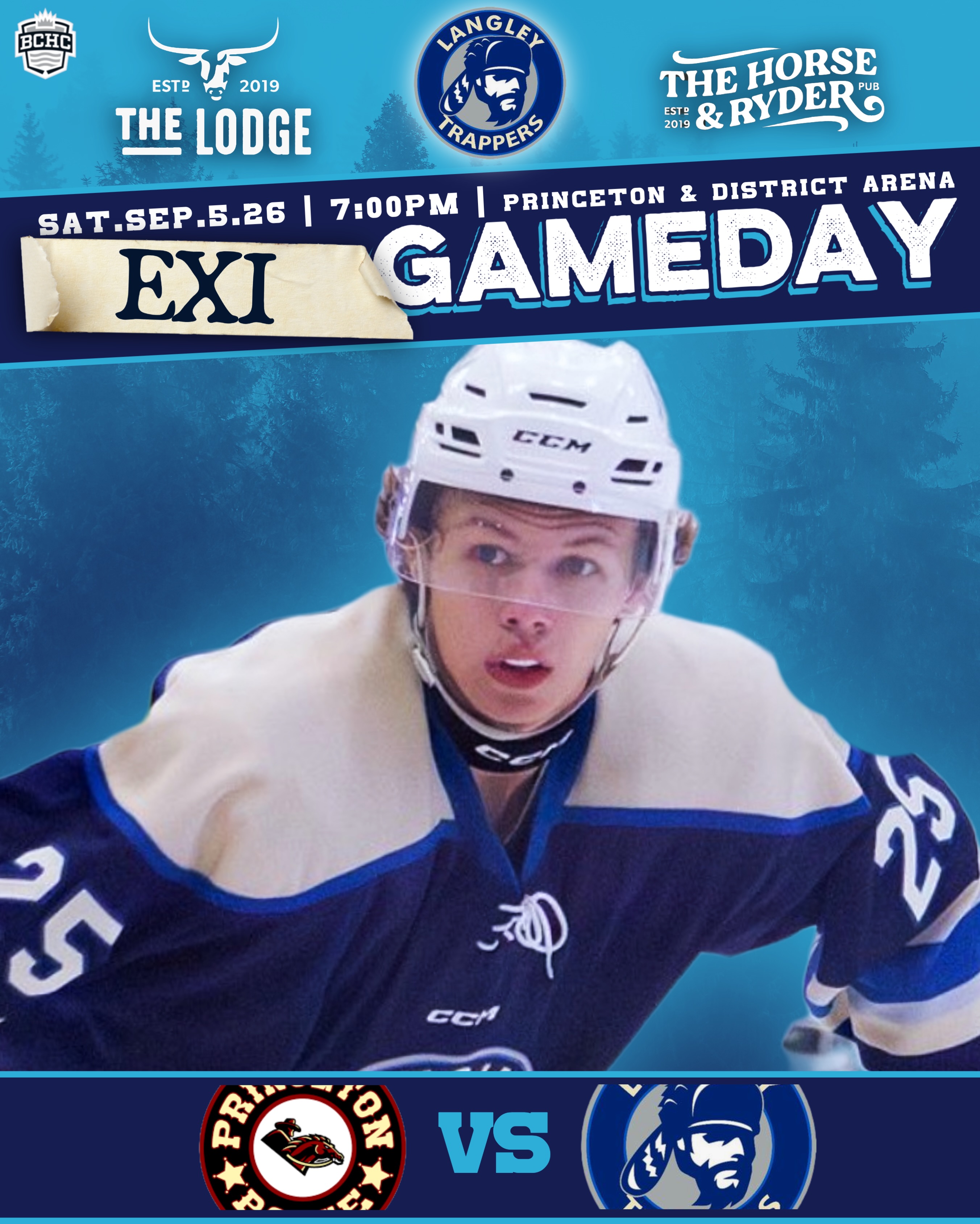 It’s a Langley Trappers game day!🚨🚨

The Trappers are taking a trip East to Princeton for a Valley division exhibition game. Puck drip is at 7:05pm at Princeton and District Arena in game 6 of 7 exhibitions. 

Next home game is September 9th versus the Princeton Posse!

Go TRAPPERS Go! 

#rolltrapps #defendthefort #trapphouse