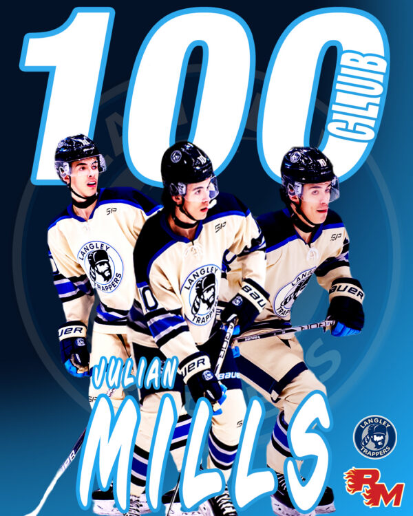Mills Joins Century Club
